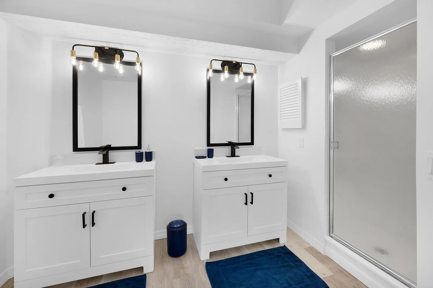 Mirror installation and picture hanging in Naples, FL home